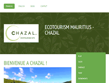Tablet Screenshot of chazalecotourismmauritius.com
